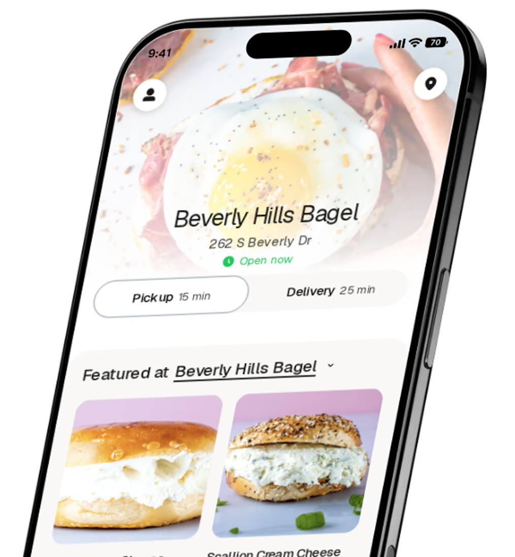 Beverly Hills Bagel app preview